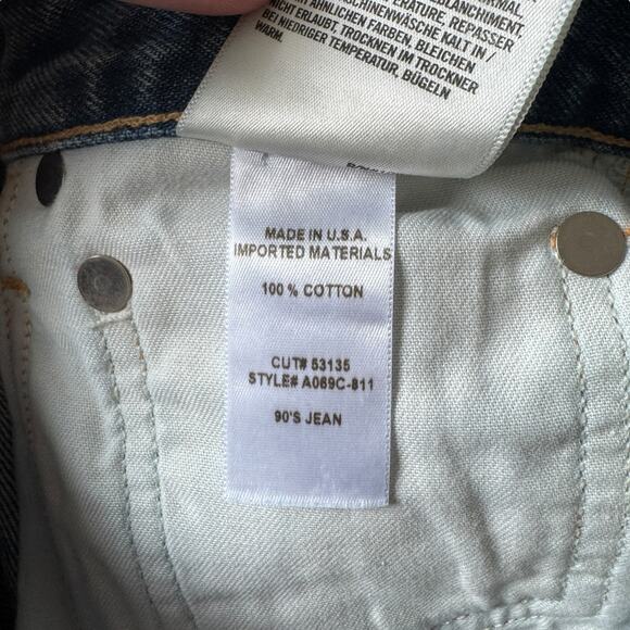 AGOLDE 90s Mid Rise Loose Fit Jeans Fall Out Distressed - Picture 10 of 12